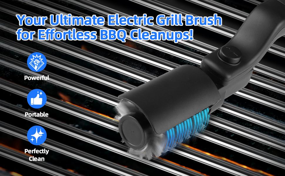 【Father's Day Gift】BBQ Grill Brush for Outdoor Grill, Cordless Electric Grill Cleaner, Rechargeable Grill Cleaning Brush,3 Powerful Speed BBQ Grill Brush for Outdoor Grill, 180°Adjustable 【Father's Day Gift】BBQ Grill Brush for Outdoor Grill, Cordless Electric Grill Cleaner, Rechargeable Grill Cleaning Brush,3 Powerful Speed BBQ Grill Brush for Outdoor Grill, 180°Adjustable