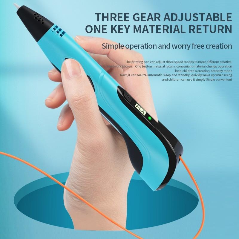 3D Printing Pen, 1 Set USB Rechargeable 3D Drawing Pen with Accessories, DIY 3D Drawing Pen for Students, Gift for Teenager