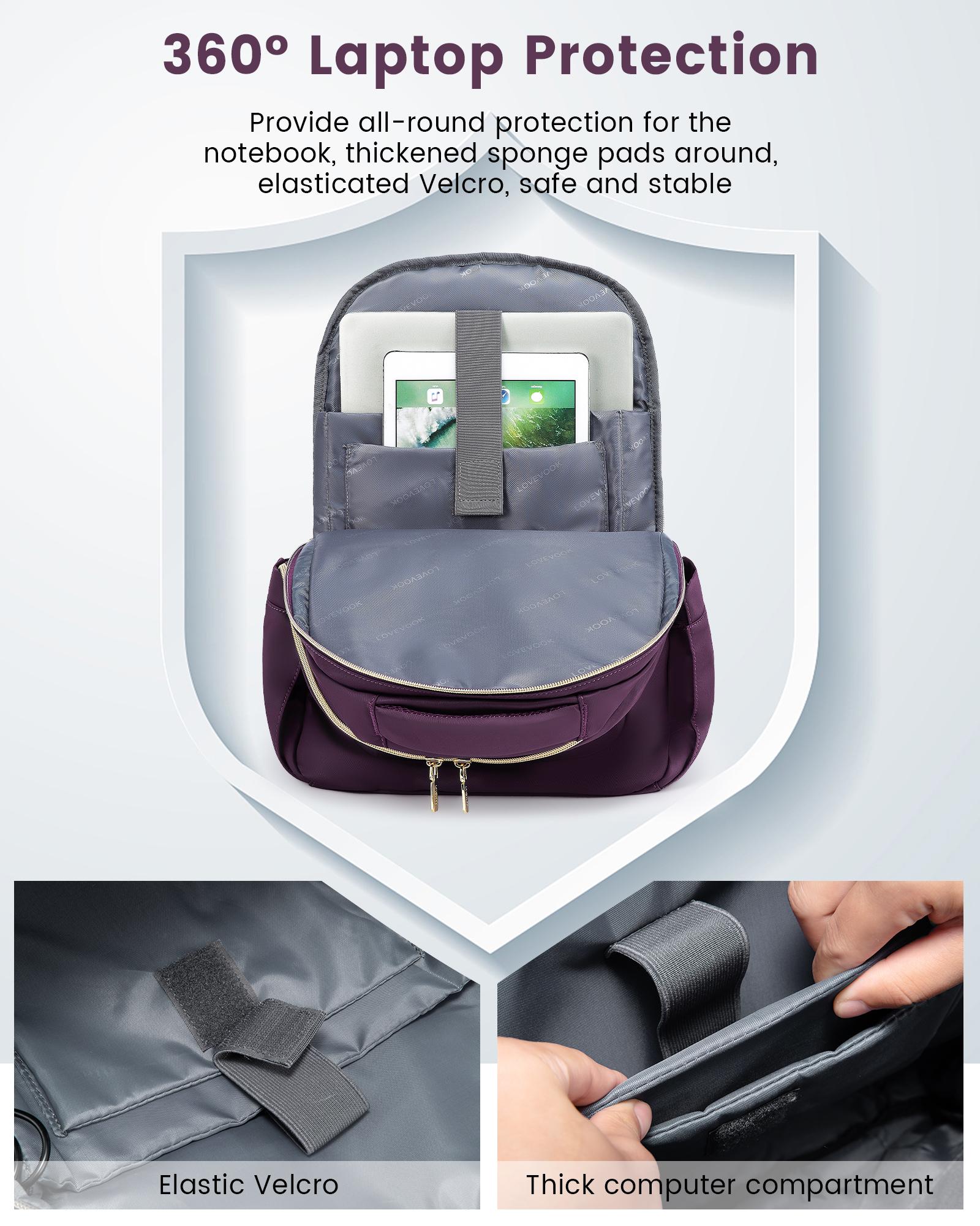 LOVEVOOK Laptop Backpack with USB Port - Spring Glow Up Lightweight School Backpack with Laptop Compartment and Anti-Theft Pocket for College,Travel,Teacher, Doctor, Nurse LOVEVOOK Laptop Backpack with USB Port - Spring Glow Up Lightweight School Backpack with Laptop Compartment and Anti-Theft Pocket for College,Travel,Teacher, Doctor, Nurse