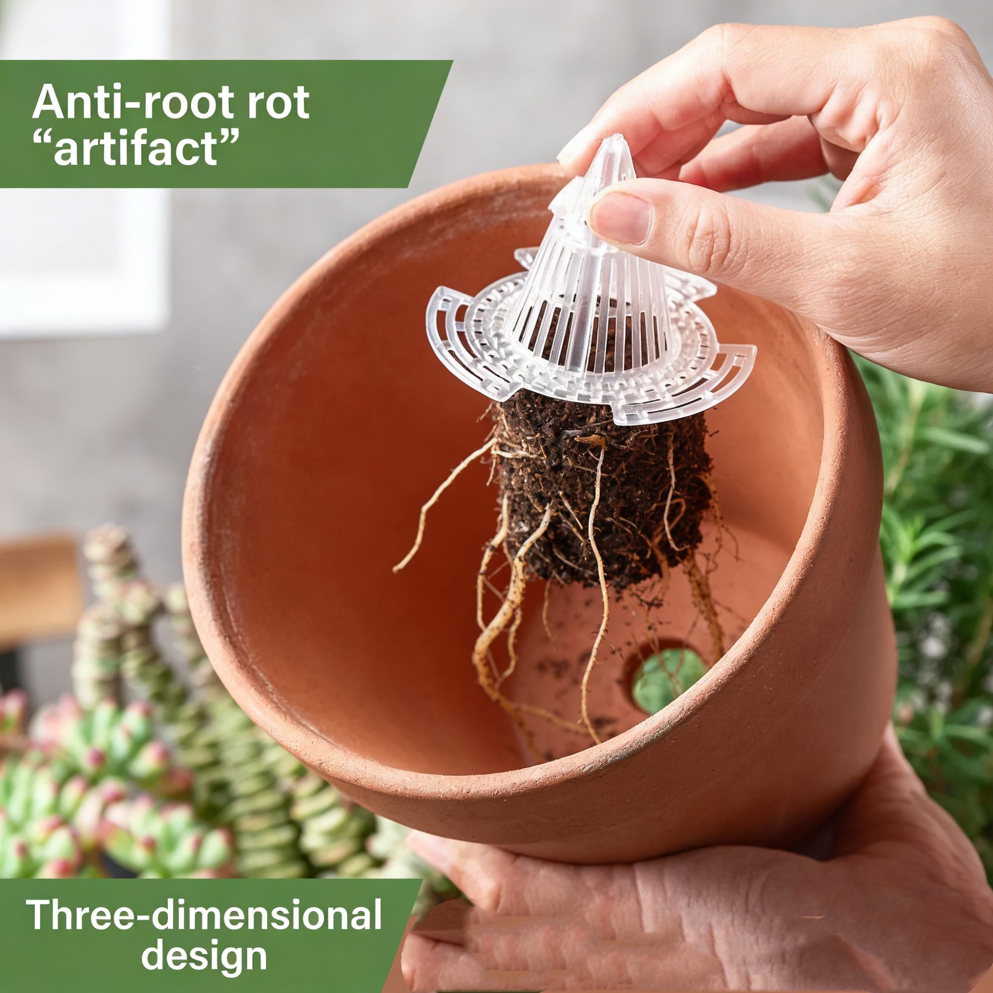 10Pack Cone Flower Pot Hole Mesh Pad,Upgraded Planter Bottom Grid Mat Mesh Hole Screens for Keeping Soil from Flowing- Breathable Gasket-Drainage Netting for Bonsai