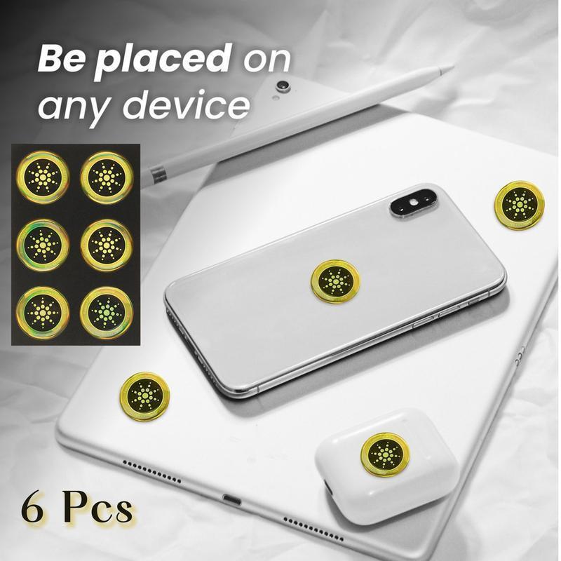 Quantum Shield EMF Protective Sticker, Radiation Blocker for Phone, Earbuds, Laptop, Microwave, and All Electronic Devices