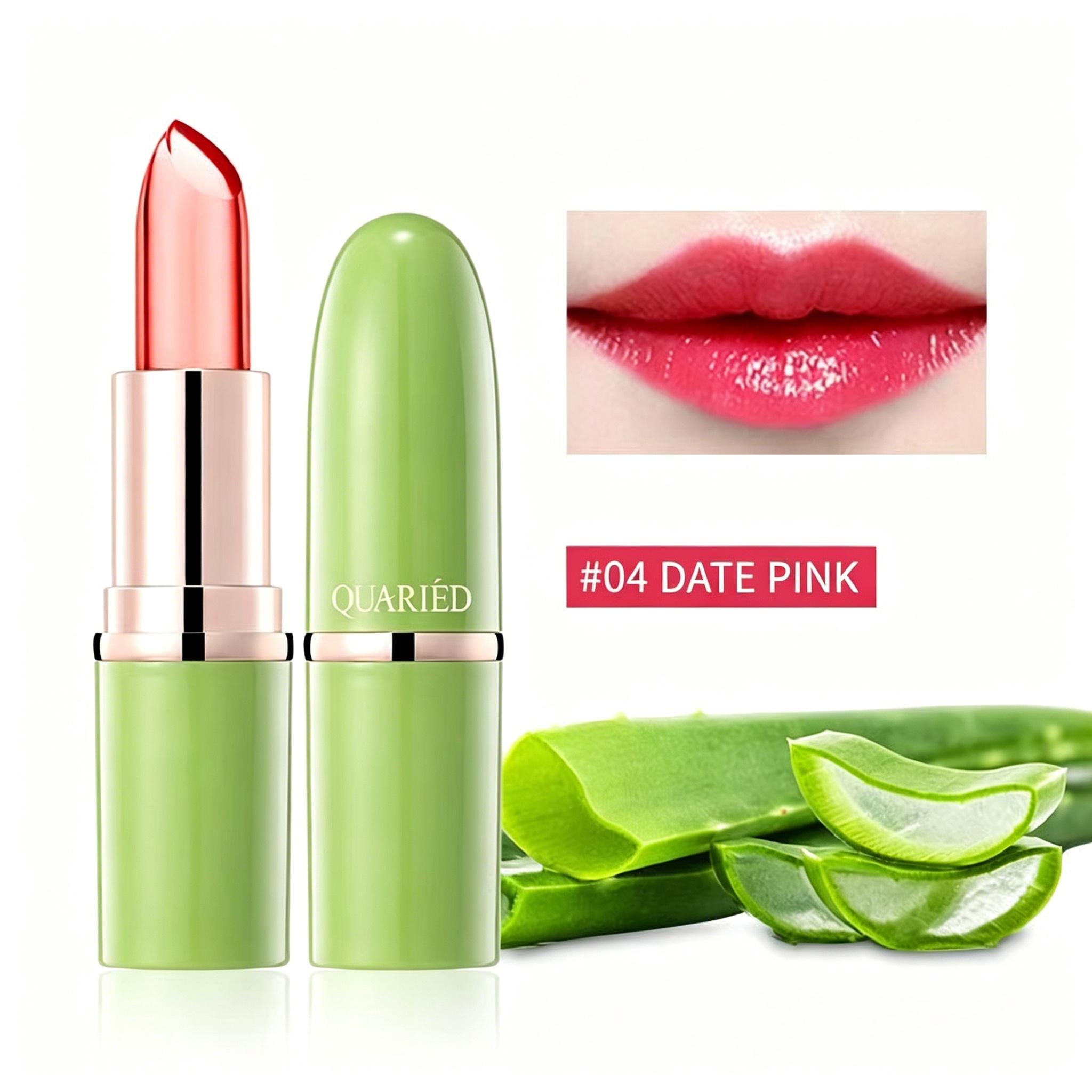Temperature Change Aloe Vera Lip Balm, Moisturizing Nourishing Tinted Lip Gloss, Daily Lip Care, Non-Flammable Aerosols, Scpn/cpnp Notified