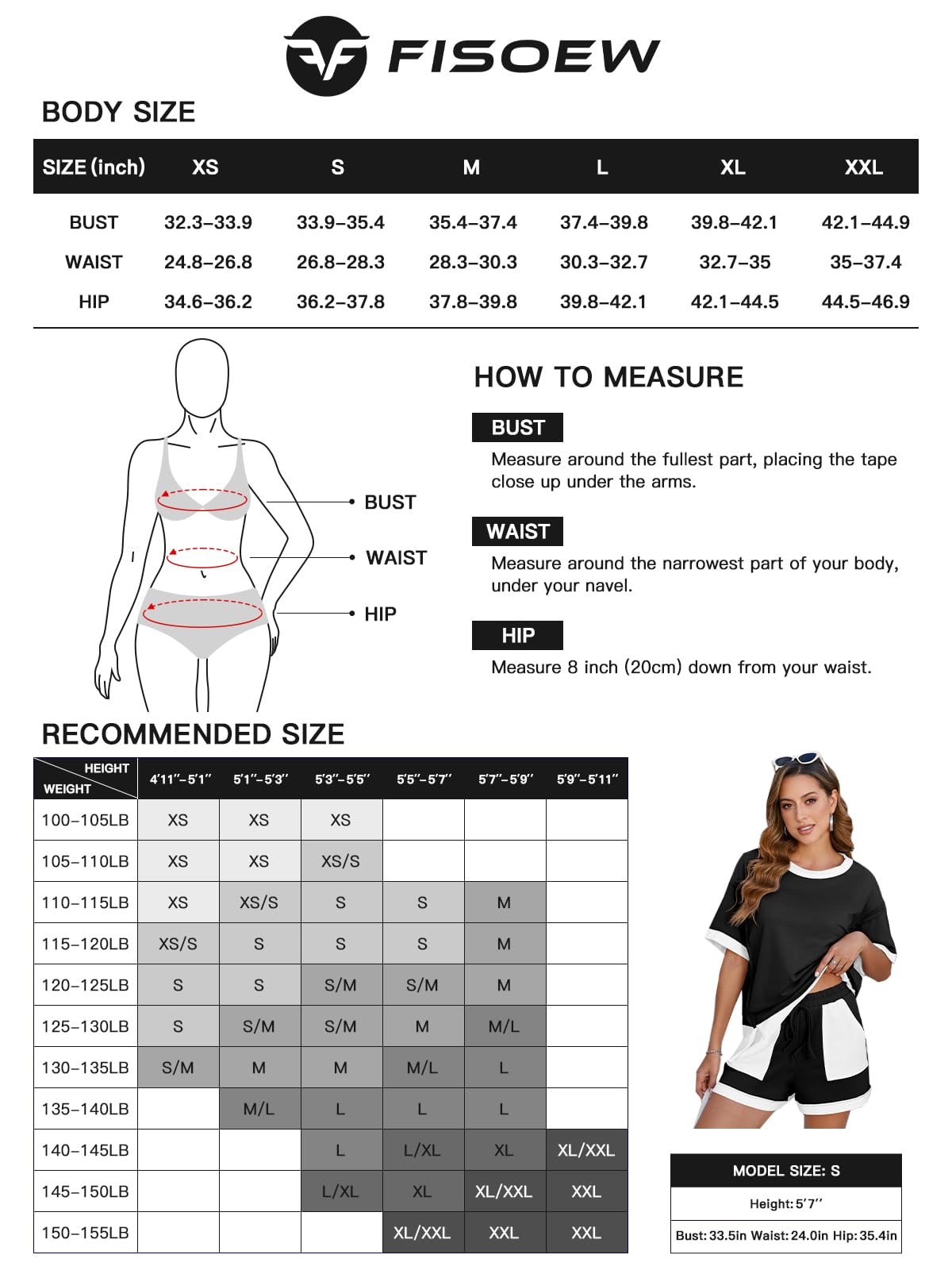 FISOEW Sports 2026 Summer Spring Women's Summer Two-Piece Sportswear Set, Loose Sweatshirt and Shorts, Casual Color-Blocking Breathable Loungewear Set, New Autumn Collection, SpringStatements