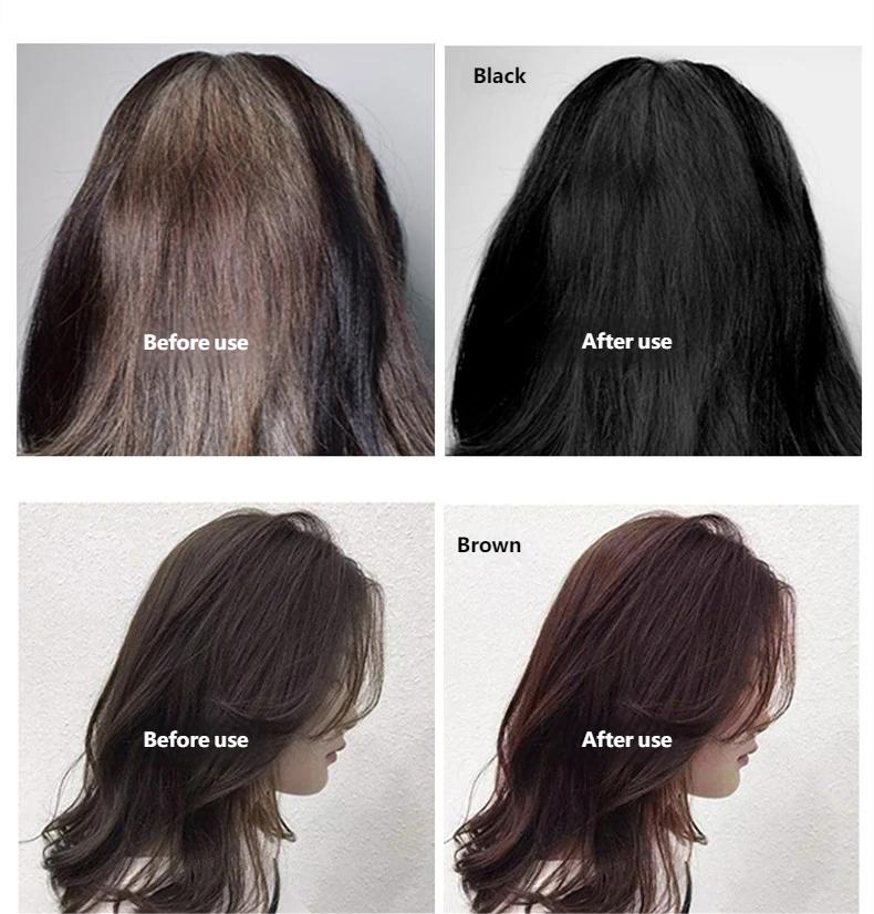 At-Home Hair Dye 500ML, Gentle Formula, Non-Sticky, Covers Hair, Unisex, Large Capacity, Recyclable, No Alcohol or Aerosol