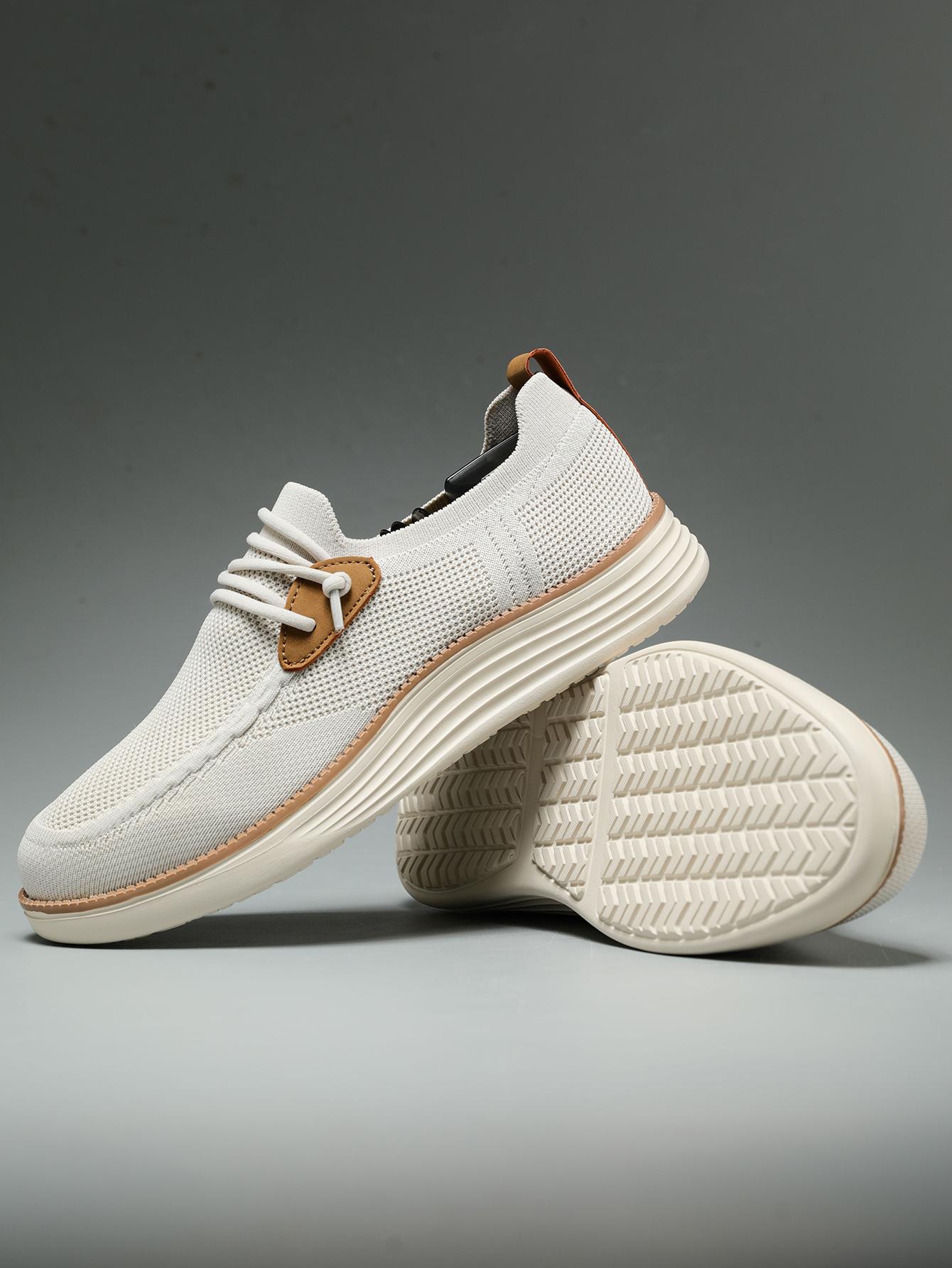 Men's Mesh Sneakers Oxfords Business Casual Walking ShoesTennis Comfortable, Lightweight Comfortable Sports Running Shoes，Knitted Mesh Breathable And Comfortable Platform Sneakers