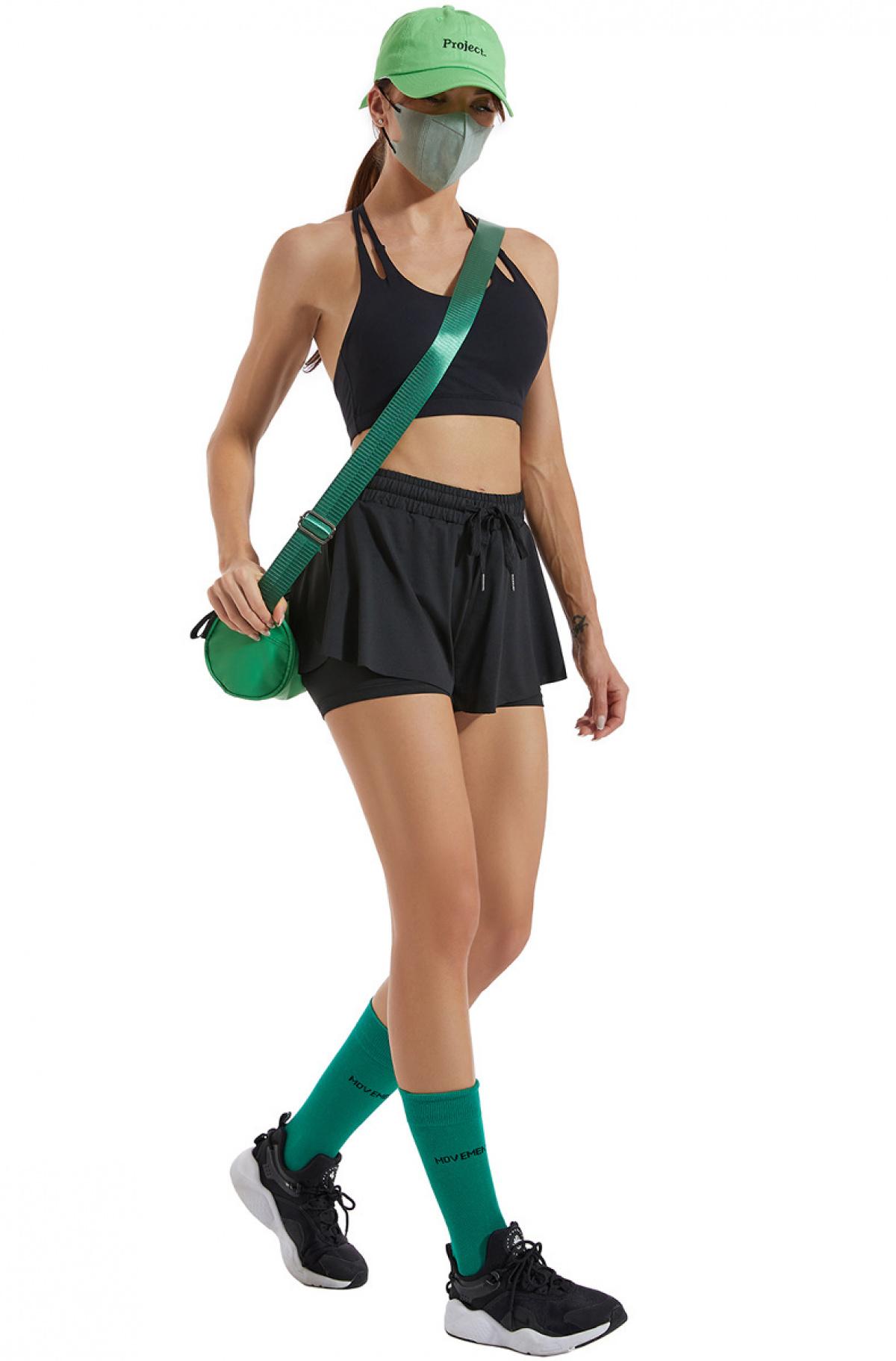 Women's High-Waisted 3-Inch Split Dolphin Athletic Shorts - Quick Dry, 4-Way Stretch, Breathable Mesh Liner, 2-in-1 Anti-Chafing, for Womens Fitness, Running Girl, Yoga Gym Outdoor Training Workout Outfit Inspo Activewear