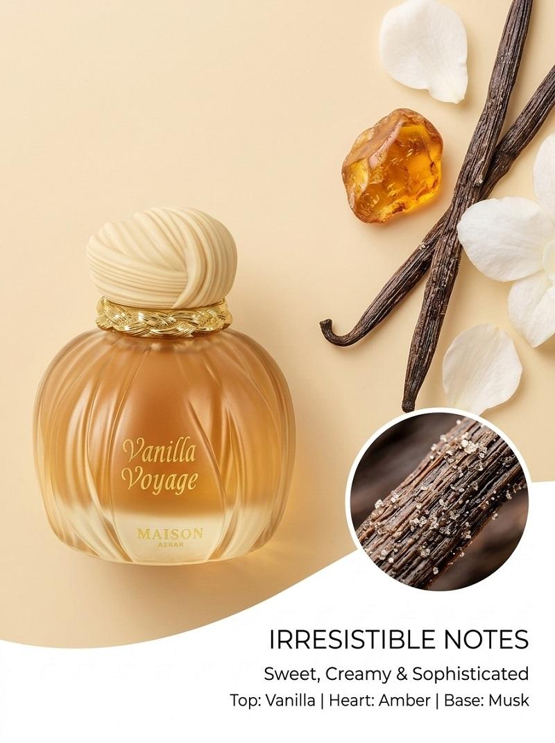Vanilla Perfume 100ML Unisex, Sweet Caramel Honey Amber Vanilla Eau De Parfum, Long Lasting Gourmand Fragrance, Gift for Her Him
