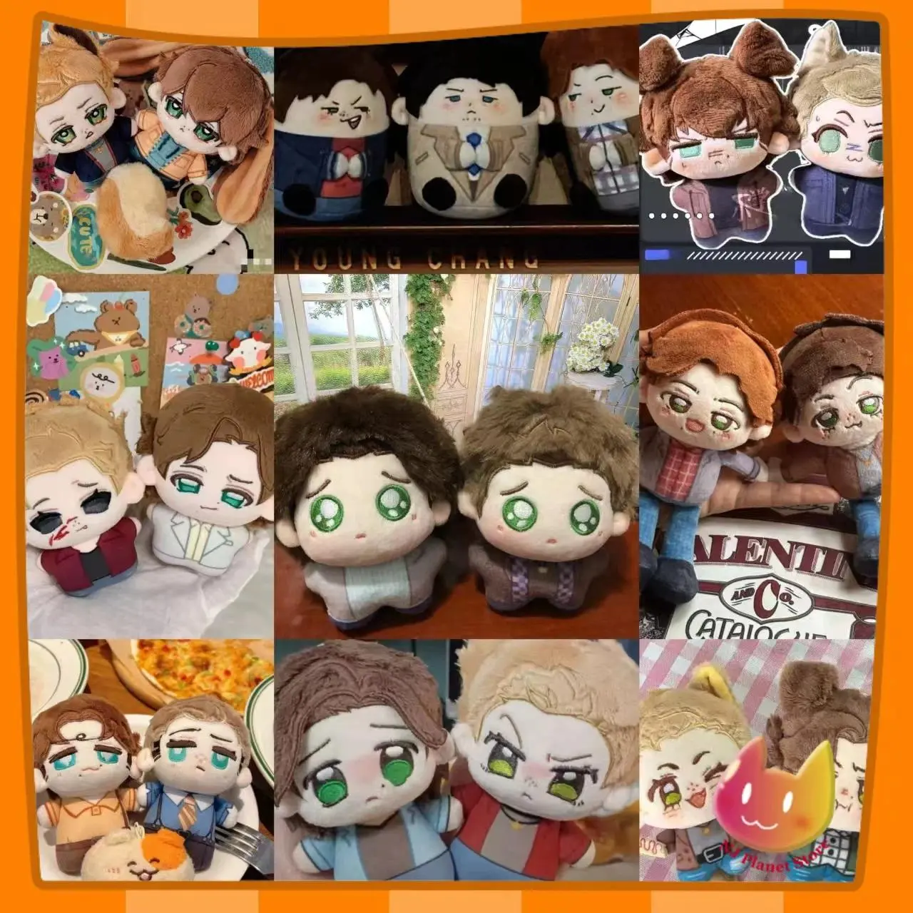 10cm Mini Supernatural SPN Sam Dean Pendant Plusie Doll Decoration Stuffed Toy Collect Doll Birthday Holiday Gift