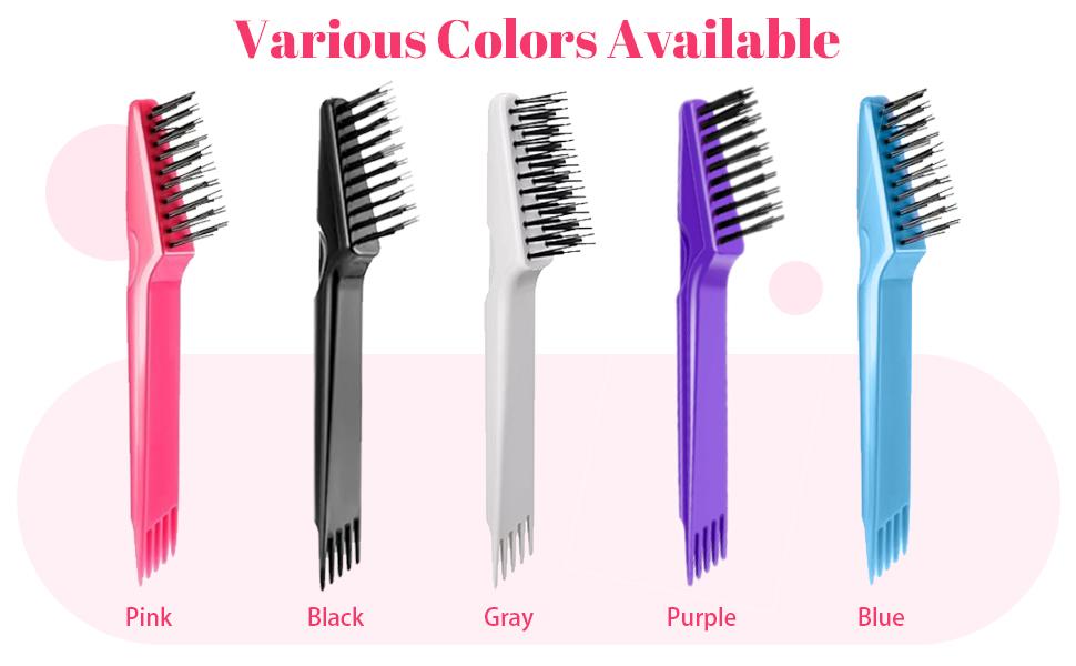 Pink double-headed comb cleaner |   The double-headed cleaner removes accumulated hair debris, provides salon-level cleaning for home use, features an easy-to-grip handle, and quickly cleans combs: Beauty and personal care