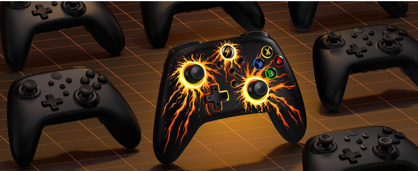 BEBONCOOL Wireless Switch Controller for Nintendo Switch Controller/Lite/OLED, LED Wired PC Game Joysticks-Wireless iOS/Android Remote, Nintendo Game Accessories Gamepads & Standard Controllers