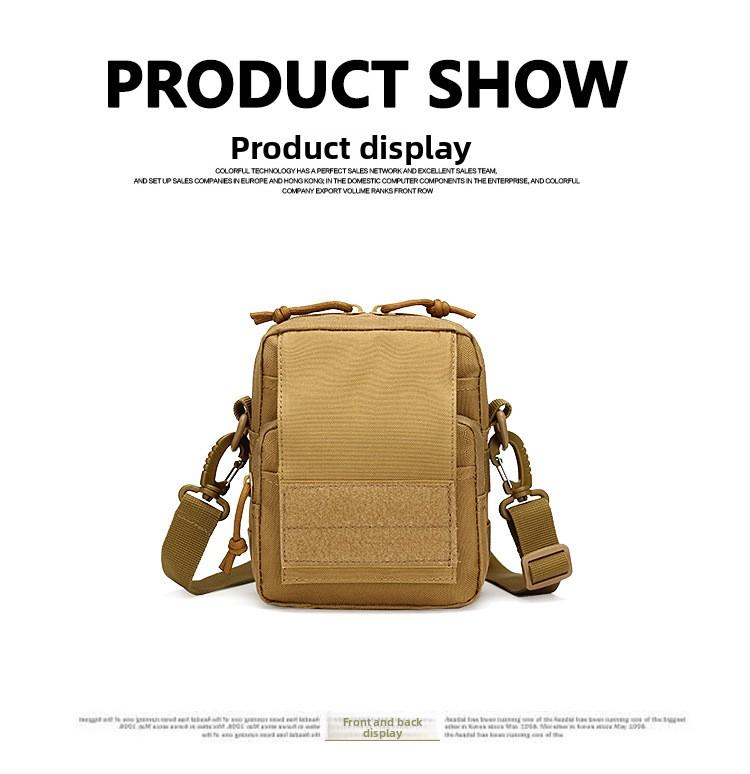 Outdoor Sports Portable Shoulder Small Hanging Bag Casual Military Fan Tactical Fanny Bag Cycling Hiking Messenger Bag