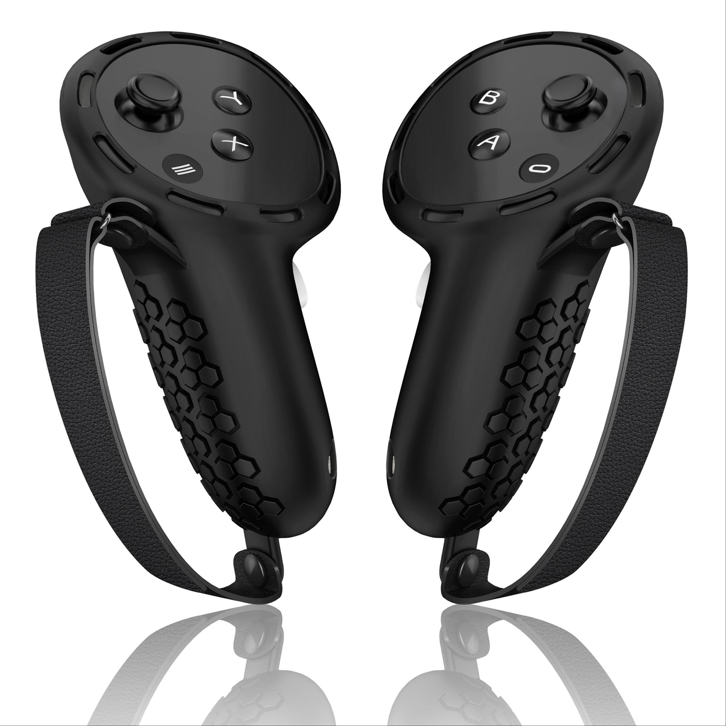 Anti-slip & Anti-drop Controller Handle Cover (Controller not Included), Adjustable Knuckle Strap Handle Protector, Compatible with Meta Quest 3 Accessories