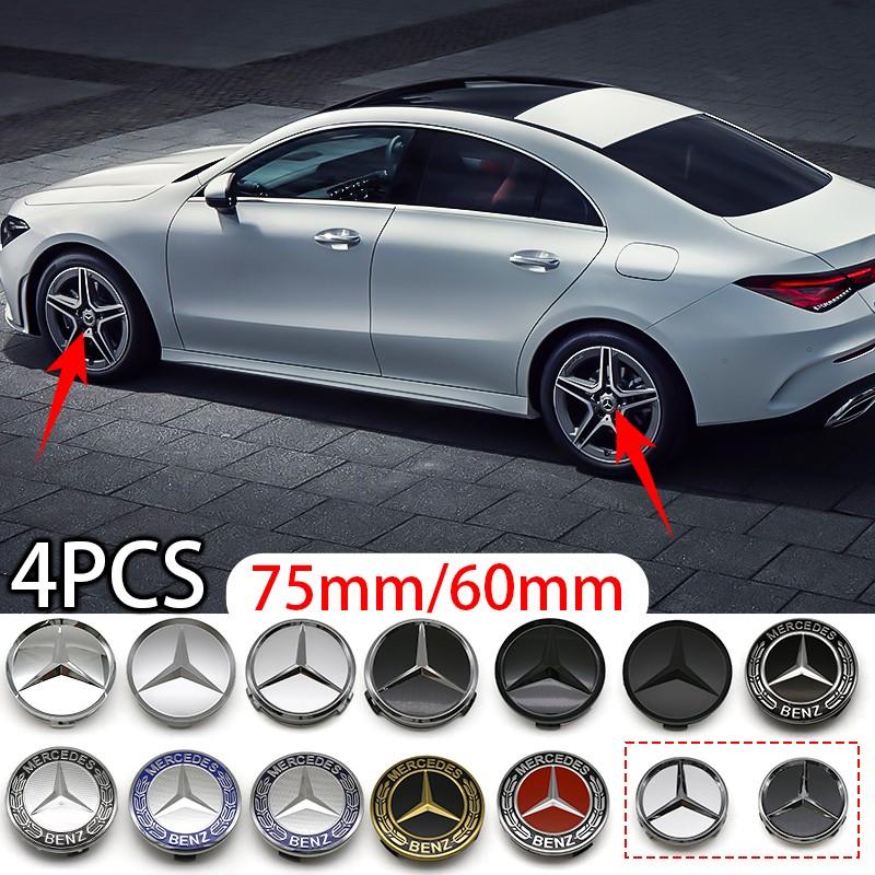 Mercedes-Benz Wheel Center Cap Set (60mm/75mm), Exclusive Brand Logo Design, Scratch-Resistant Durable Decoration, High-Quality Car Accessories