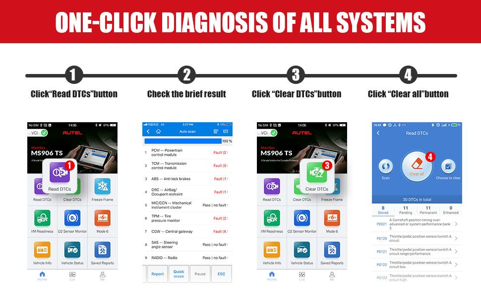 Autel AP200 Bluetooth OBD2 Scanner, Code Reader with Full Systems Diagnoses and 19 Service Functions, Vehicle Scan Tool for iPhone & Android Devices, Mini Size Version of MK808 Diagnostic Autel AP200 Bluetooth OBD2 Scanner, Code Reader with Full Systems Diagnoses and 19 Service Functions, Vehicle Scan Tool for iPhone & Android Devices, Mini Size Version of MK808 Diagnostic