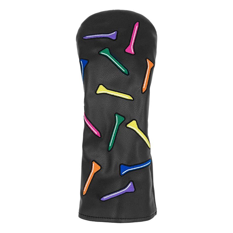 Multicolor Nail Golf Headcover, Golf Club Covers for Driver 1/3/5 Woods UT Wood Club Covers, Popular Cross-Border Protective Covers, Universal Golf Club Headcovers, Golf Accessory