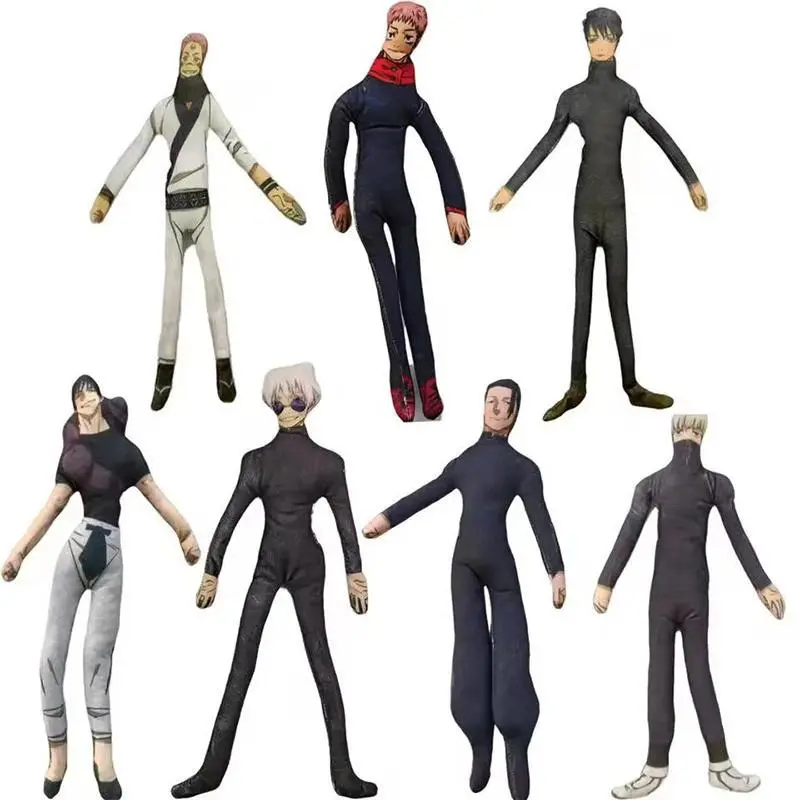 2026 Hot selling toys Anime Jujutsu Kaisen Doll Movable Funny Gojo Satoru Toy Shapeshift Figure Cosplay movable Abstract Wire Skeleton Halloween Prop Internet-famous toy