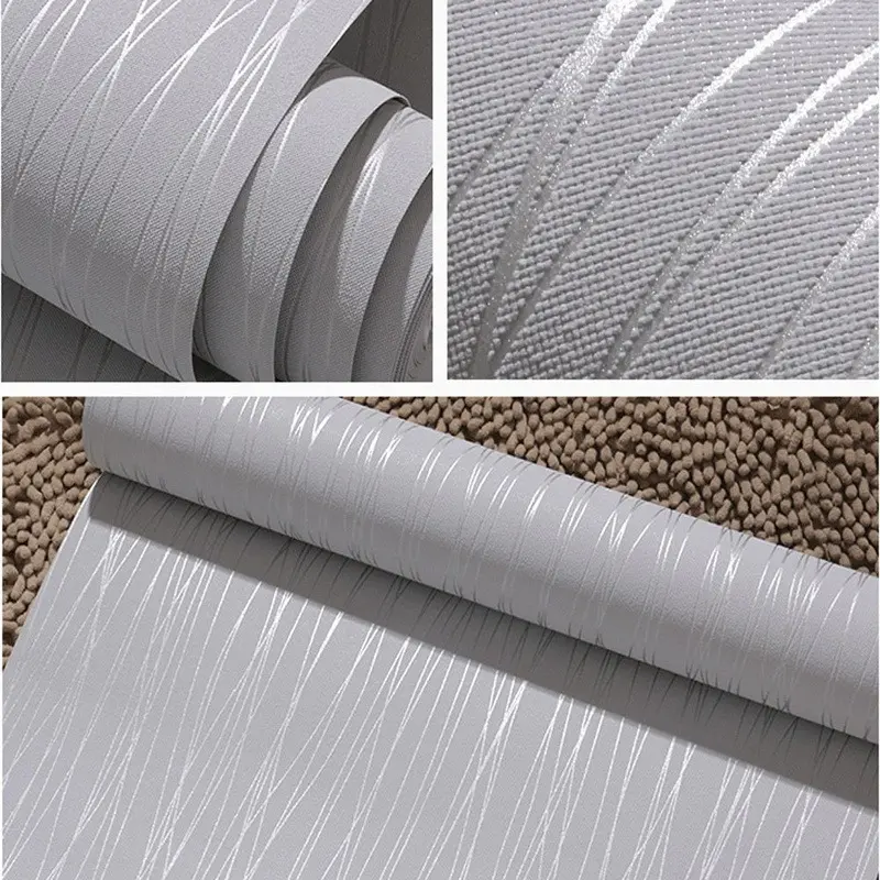 Modern Minimalist Self-Adhesive Wallpaper, Light Non-Woven Material, Moisture-Proof, Suitable for Living Room and Bedroom Decor