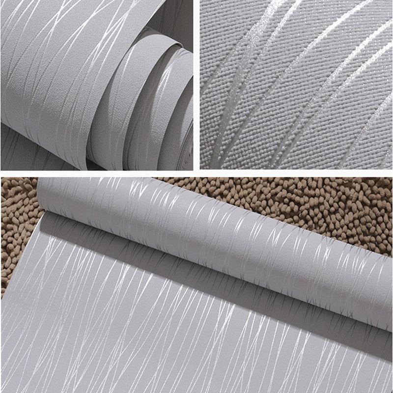 Modern Minimalist Self-Adhesive Wallpaper, Light Non-Woven Material, Moisture-Proof, Suitable for Living Room and Bedroom Decor