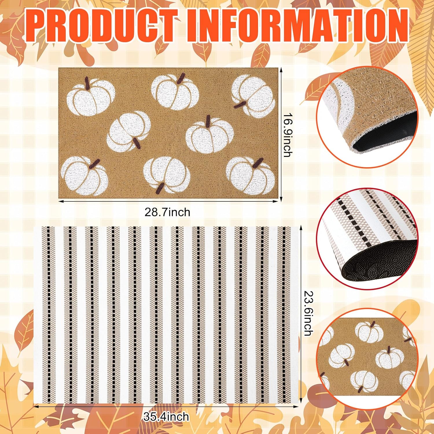 Halloween Kitchen Mat Ghost Rug Welcome Door Mat Halloween Decor Ghost Decor Non Slip Mat for Kitchen Bathroom Home Door Bedroom, Halloween Party Decorations Halloween Kitchen Mat Ghost Rug Welcome Door Mat Halloween Decor Ghost Decor Non Slip Mat for Kitchen Bathroom Home Door Bedroom, Halloween Party Decorations