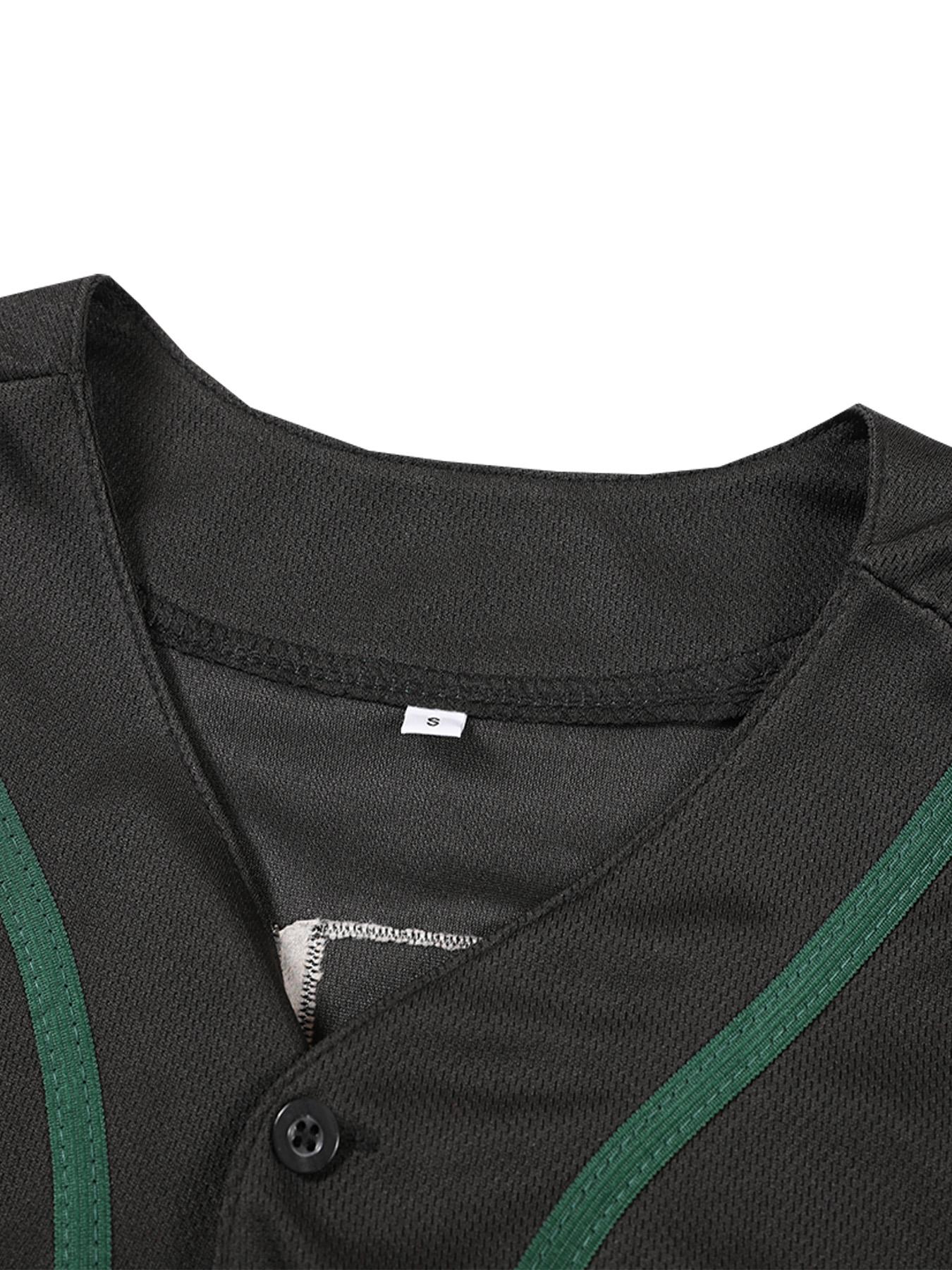 Men's Mexico Embroidery Baseball Jersey, Eagle Mexico Baseball Button Down Baseball Shirts, Mexican Flag Sports Shirt Unisex Style All Seasons