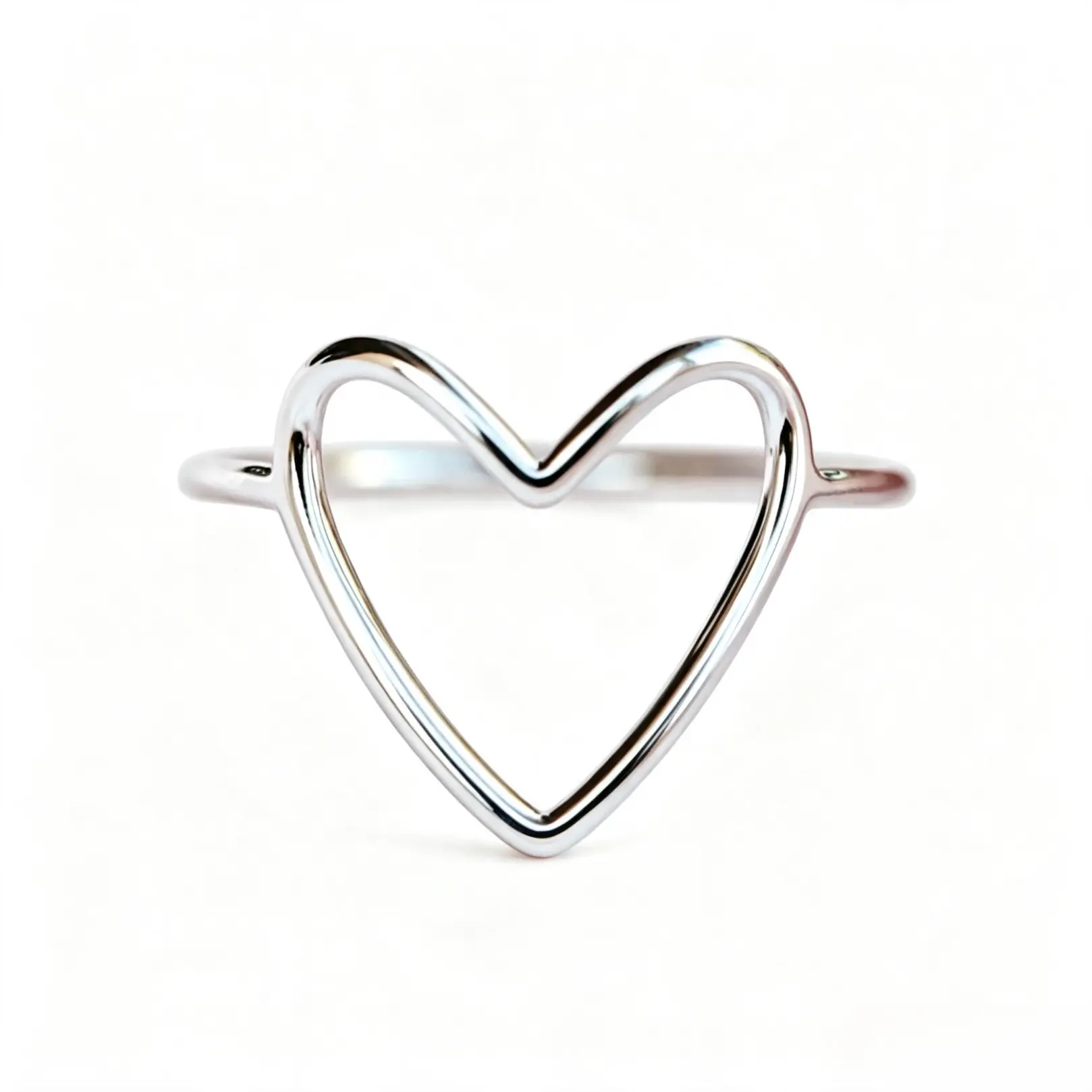 Mother's Day Gift Heart Design Ring, Fashion Heart Rings, Fashion Accessories for Women & Girls, Trendy All-match & Exquisite Jewelry for Birthday Gift, Copper Rings, Beautiful Rings, Fashionable Jewelry