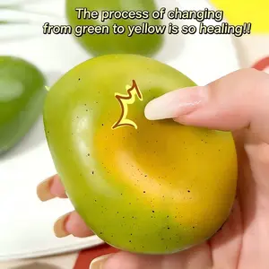 New Creative Color-Changing Mango Squeeze Toy, Soft Rebound Stress Relief Toy, Hand Play Relaxing Gift, Fun and Comfortable