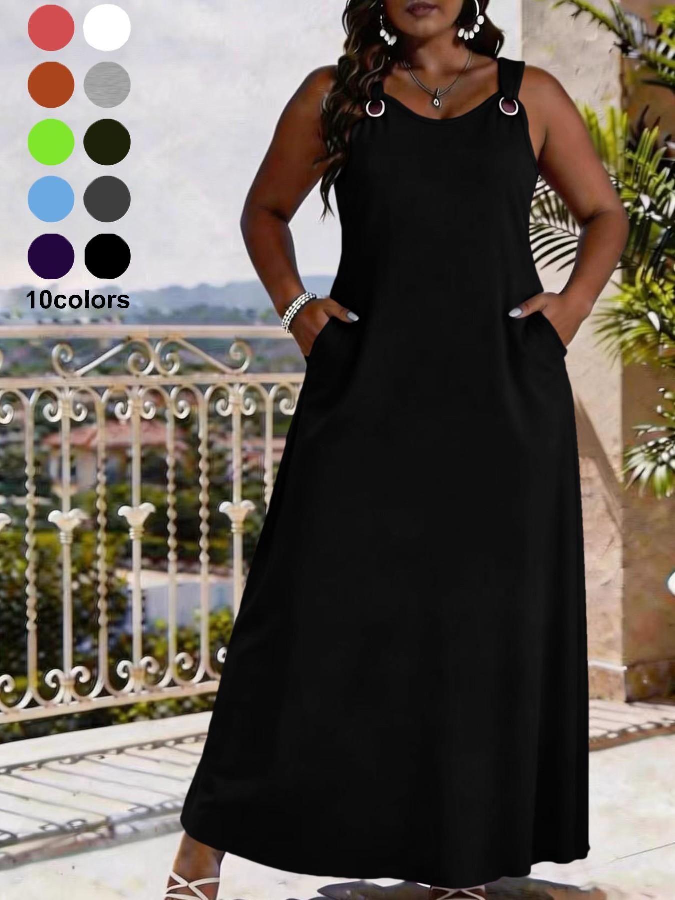 Elegant V Neck Sleeveless Dress for Women, Casual Loose-Fit Camouflage Pattern, Perfect for Daily Outings, Beach Parties, Summer Fashion Womenswear