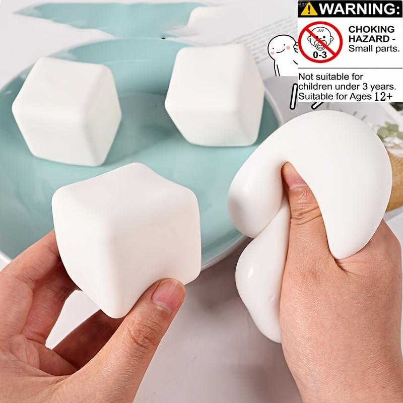 Plastic Moldable Slow-Return Toy, Creative Simulation Bean Curd, Compression Toy, Birthday Gift, Christmas Party Favors, Squishy Soft Moldable, Squishy Toys