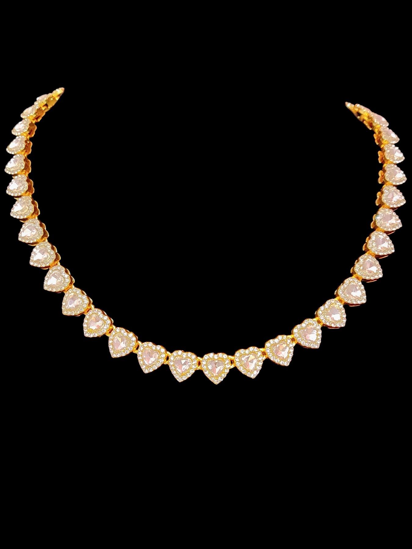 1Piece 10mm Rhinestone Glass heart-shaped chain necklace for Women, hip-hop punk heart necklace, Elegant Rhinestone Necklace, Love Heart Necklace, Exquisite Chain Jewelry, fashion jewelry, suitable for daily wear or party, Valentine's Day gift.