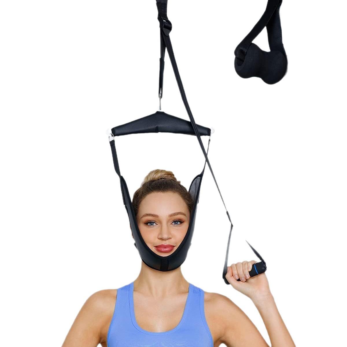 Neck Relaxation Stretching Cervical Traction Strap Home Door Suspension Portable Neck Hammock Neck Massage Decompression Stretcher