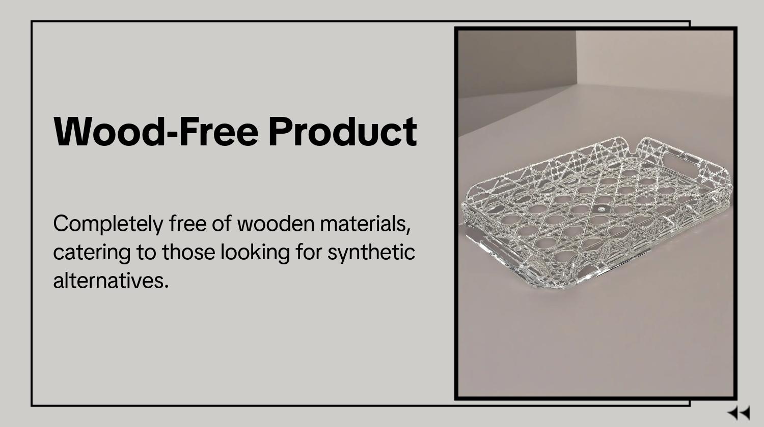 Luxury Rattan Pattern Tea Tray, High-End 2026 New Model, Rectangular Tray for Home, Living Room, Coffee Table, Beauty Accessories