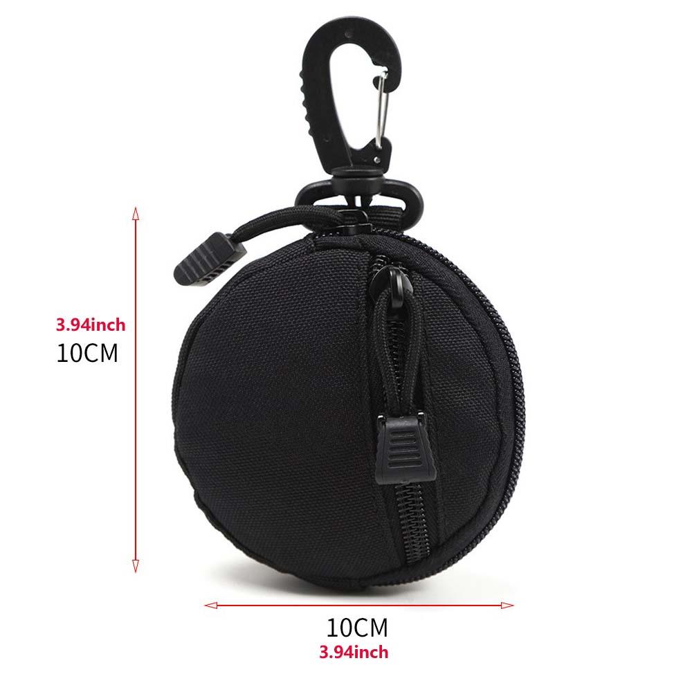 Durable Nylon Mini Storage Bag, Tactical Zipper Pouch for Daily Gear, Coin Purse, Keychain Holder, Wireless Earphone Stand, Portable Storage Organizer
