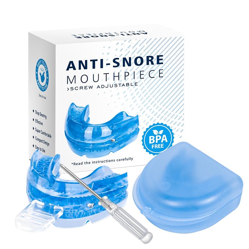 Adjustable Anti-snore Mouthpiece, 1 Box Professional Teeth Mouth Guard, Teeth Grinding Mouth Guard, Night Guard Teeth, Oral Care Tool for Men & Women