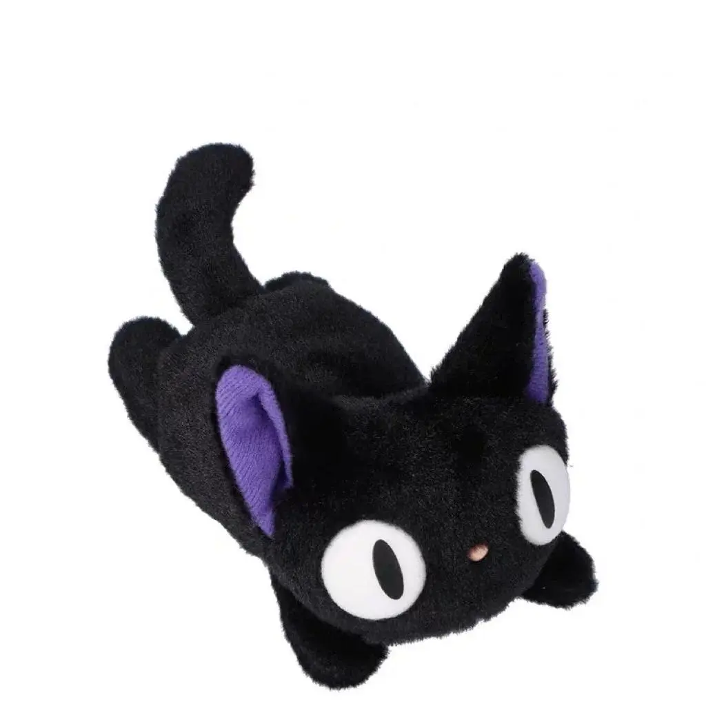 New Cute Kiki's Delivery Service Black Cat Kiki Jiji Cat Lying Down Animation Plush Doll Toy Doll Peripheral Gifts