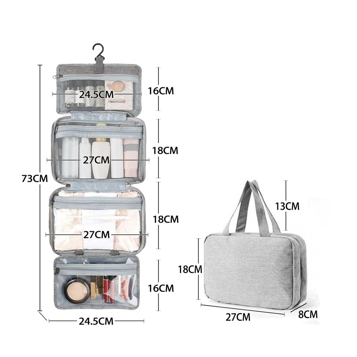 Waterproof Foldable Travel Kit, Multi-Functional Bathroom Essentials Bag, Compact Design for Easy Storage, Ideal for On-The-Go Use
