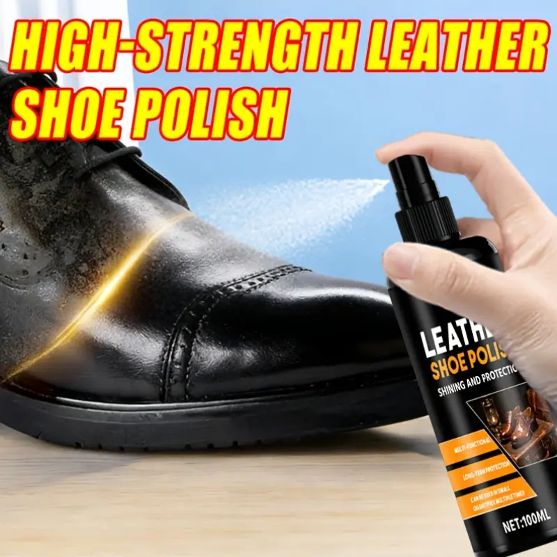 Efficient leather polishing spray-leather care liquid, suitable for polishing and maintaining leather shoes, bags, leather sofas and leather garments, with simple and convenient operation and convenient daily use.
