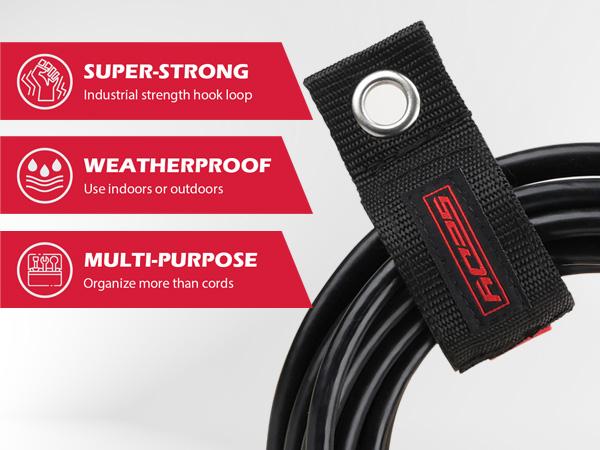 20 Pack Heavy Duty Garage Storage Hooks with Extension Cord Organizer, Solid Steel Wall Mount Hook Set with Anti-Slip Coating Utility J Hooks for Ladders,Bikes,Ropes,Broom,Garden,Yard and Power Tools