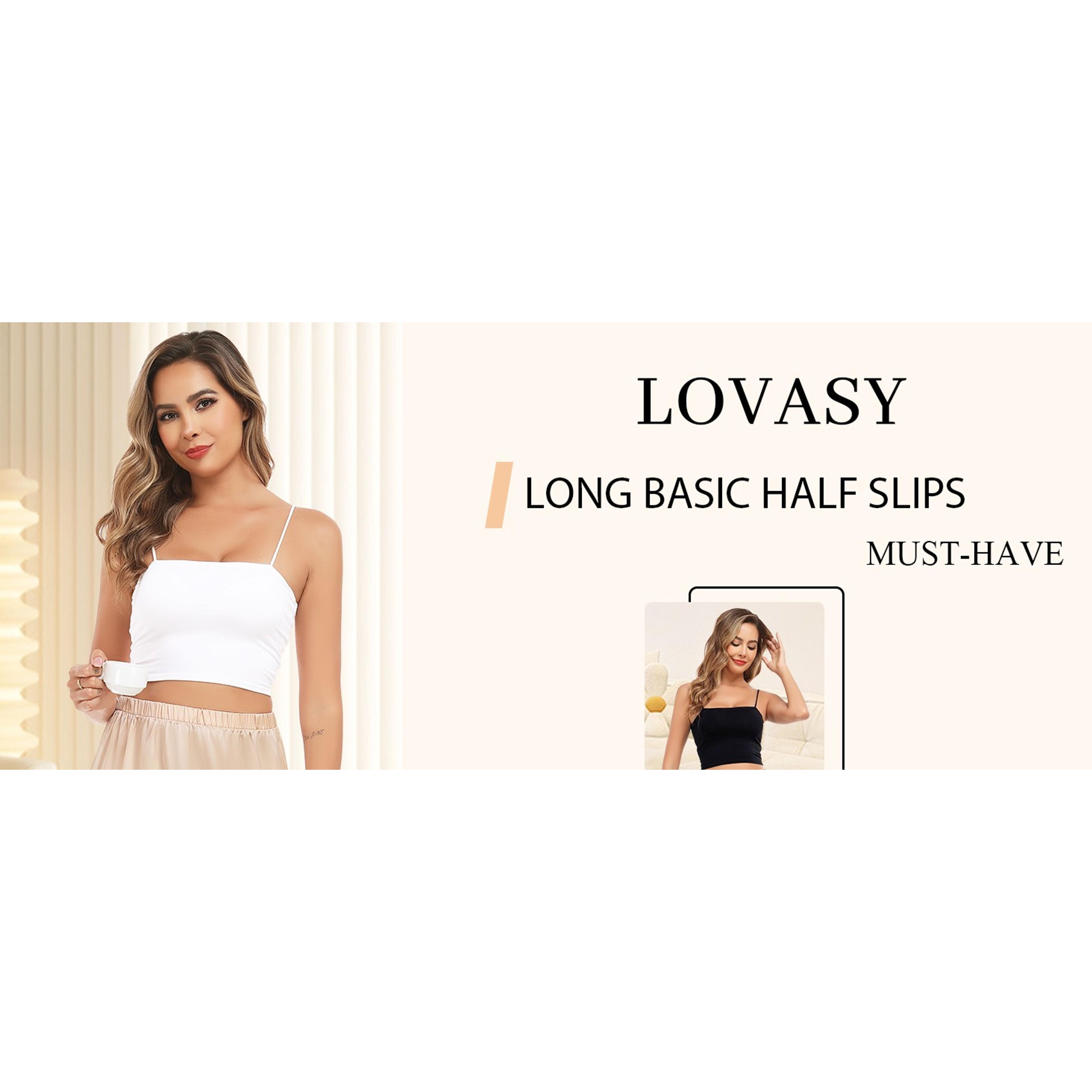 2 Pieces Half Slips for Women Long Underskirt Anti Static Satin Under Skirt with Lace Trim Slip for Skirts Dress S-3XL 2 Pieces Half Slips for Women Long Underskirt Anti Static Satin Under Skirt with Lace Trim Slip for Skirts Dress S-3XL