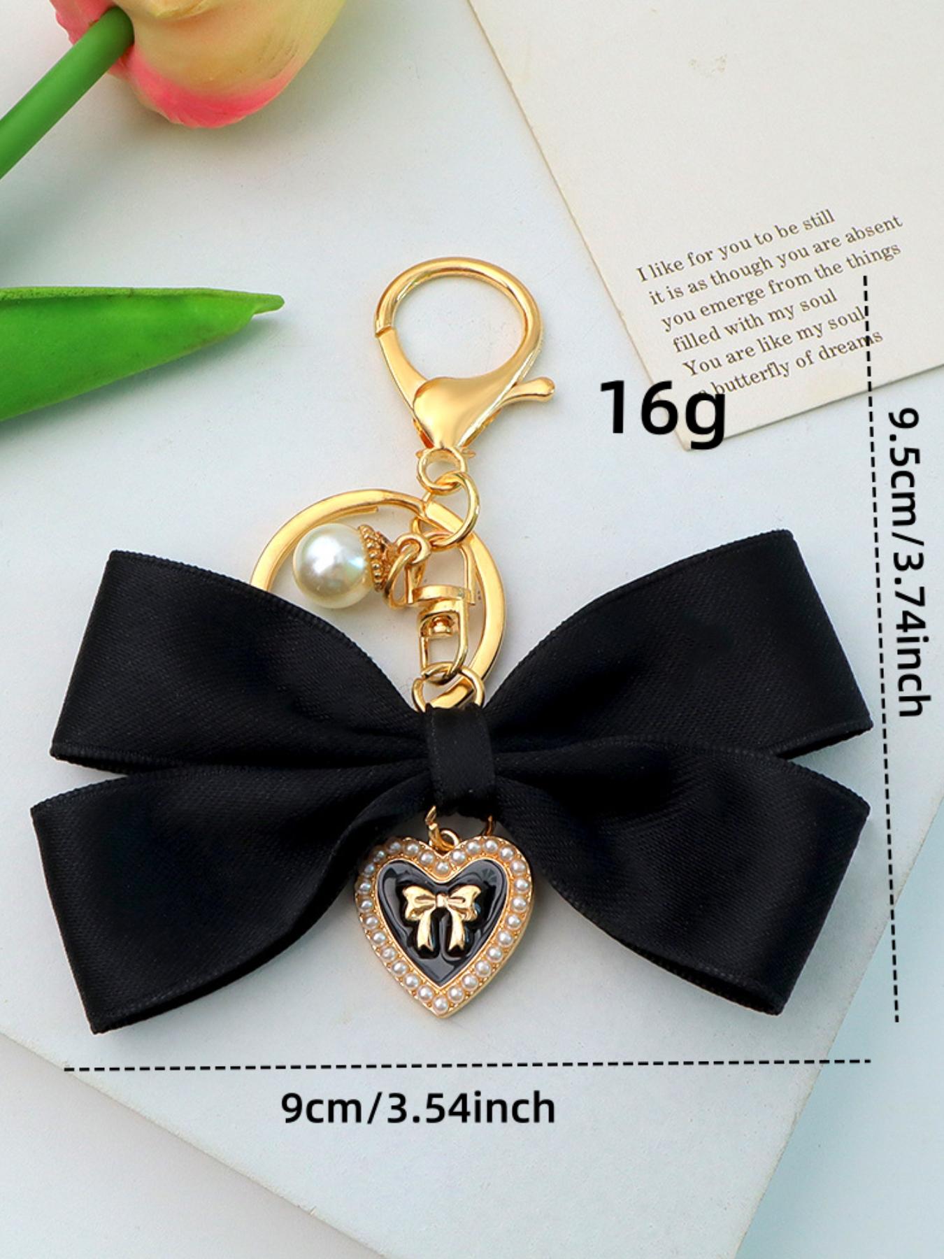 Women's Elegant Bowknot Design Bag Charm, Cute Trendy Bag Keychain, Fashionable Bag Decoration for Women Daily & Car Key Decor