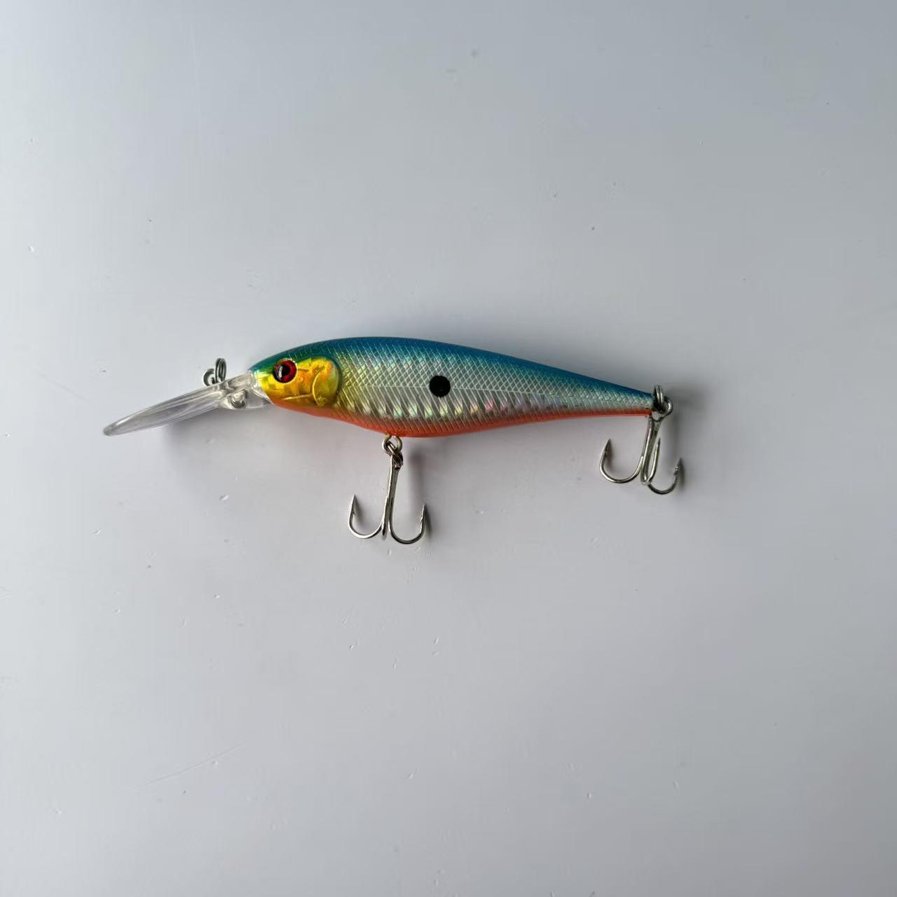 Reproduction of a famous brand, bestseller, 1 piece, Lure Long Tongue Floating Deep Diving Minnow Imitation Fish Bait for Walleye, suitable for freshwater and saltwater fishing, fishing accessories, tackle, and gear