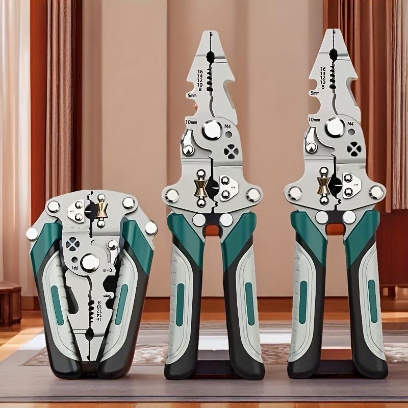 1pc foldable multifunctional wire stripping pliers+wire stripping folding knife, one pliers is multi-purpose, wire stripping and wire cutting functions, professional electrician tools, household gadgets, Wirecutters, Hand Tools, DIY Tools, Hardware