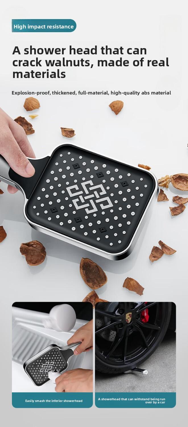 High-pressure shower head, pressurized shower set, bathroom shower spray, high-pressure single-head shower head