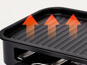 Pukomc Compact electric indoor grill with 5 heat settings, non-stick coating & removable drip tray. Dishwasher-safe for easy cleaning—ideal for quick, smokeless BBQ anytime.
