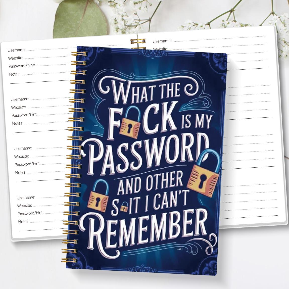 1pc Simple Password Book, Hardcover Spiral Notebook, Hardcover Journal, Minimalist Address Password Manager With Website Password Quick Access Password Storage Perfect For Home Office Internet Computer Logins, Great Holiday Gifts #GLOBAL PICKS