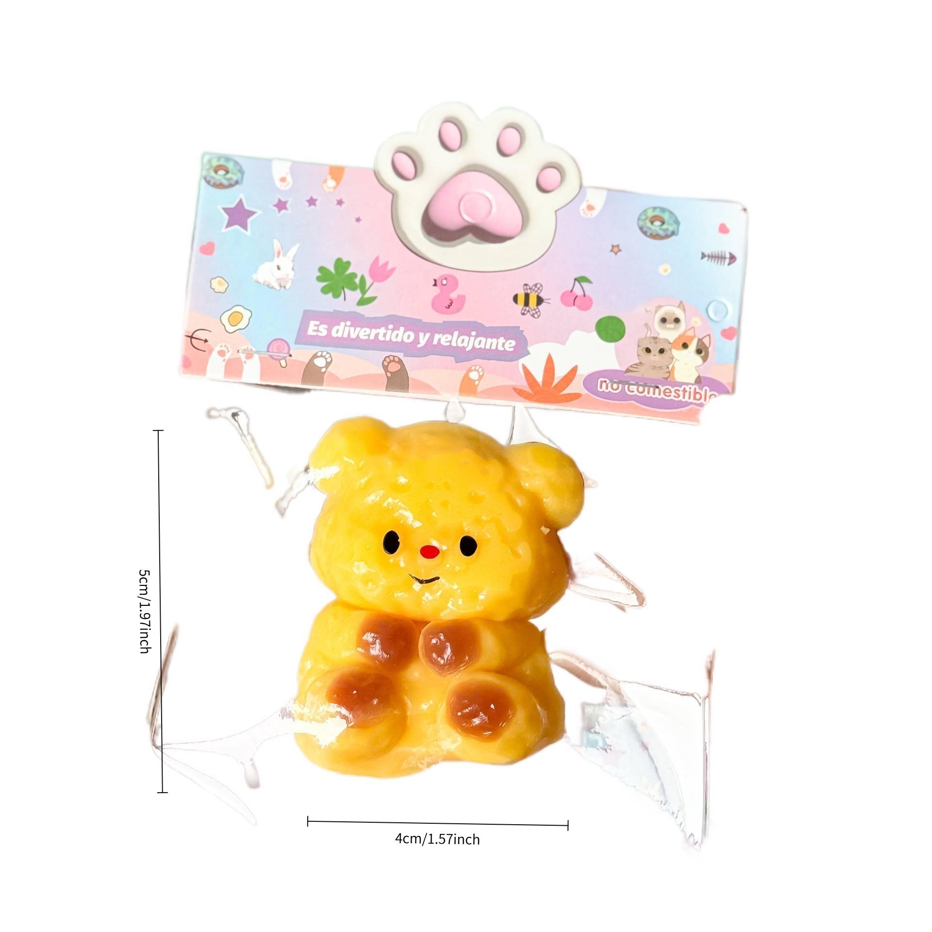 Creamy Butter Bear Squishy Toy, Creative Clay Texture, High-value Slow Rebound Stress Relief Toy for Kids, Perfect for Xiaohongshu