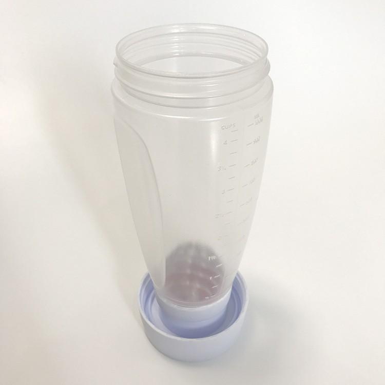 Hand-cranked waffle batter mixing bottle dispenser, cream mixing and dispensing pot with scale