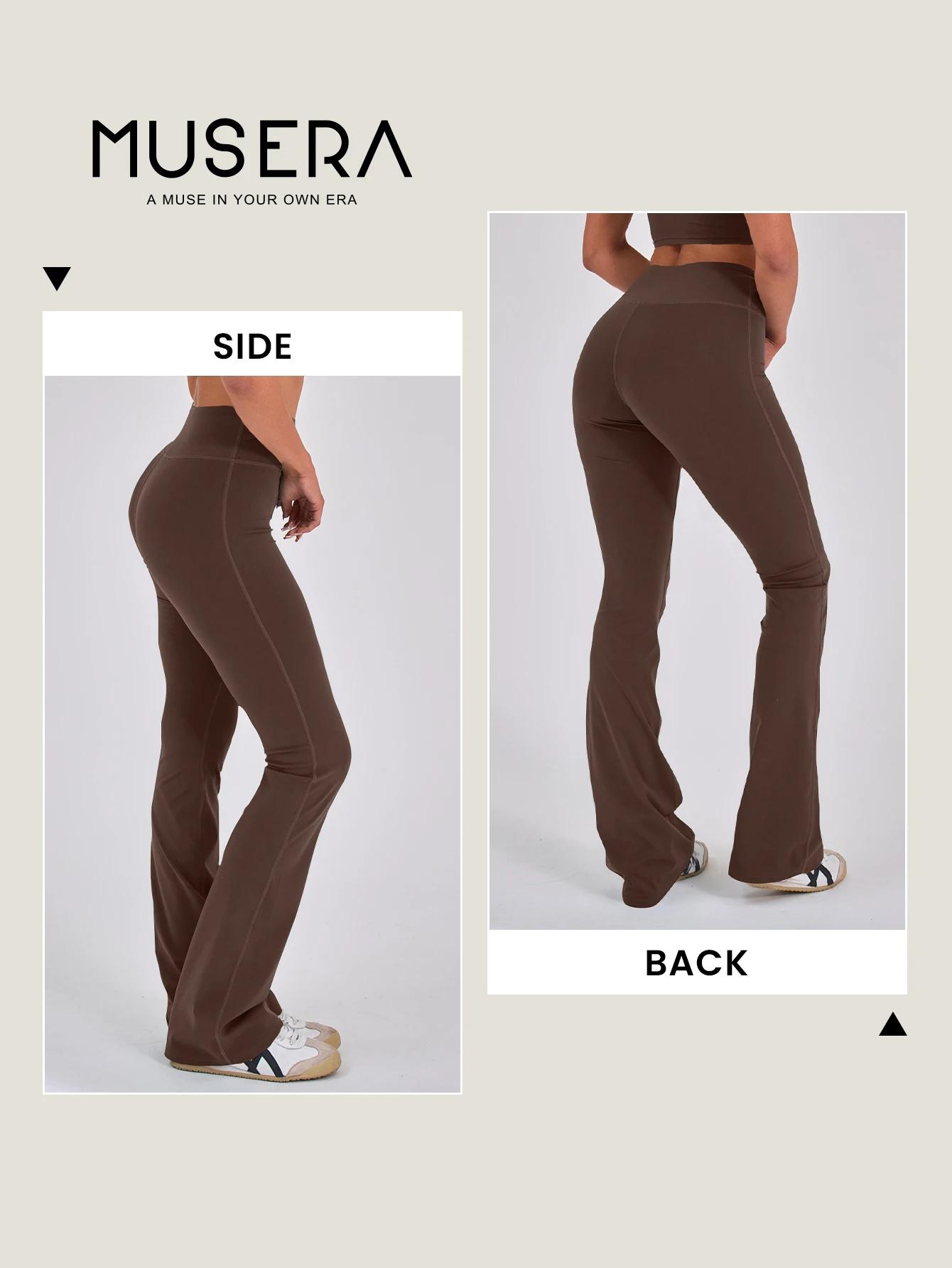 Musera Sport High Waisted Sculpt Flare Sports Leggings  ,Padel, Tennis, Pickleball Gym Fitness Winter