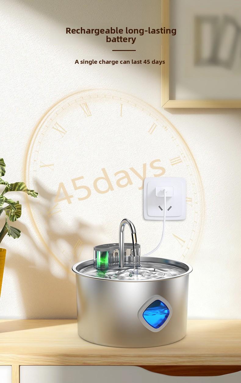 Filter cartridges and filter cotton suitable for pet stainless steel automatic water dispensers​​​。 3.2L Automati Water Dispenser