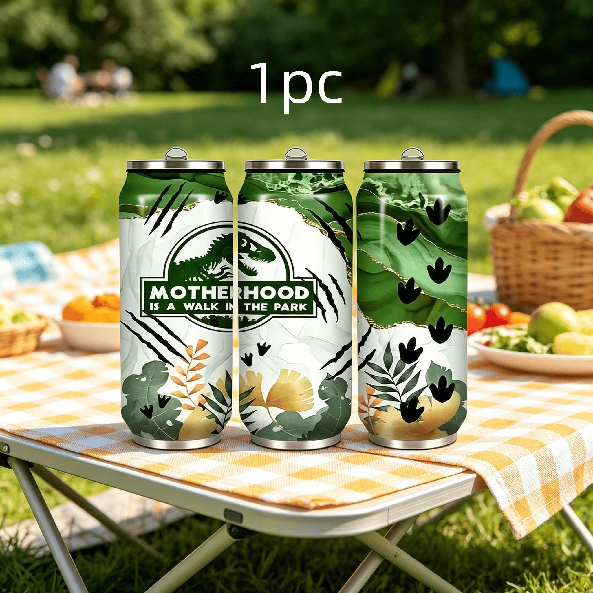 1pc Dinosaur Water Cup, Insulated Travel Mug, Leak-Proof Reusable Bottle, BPA-Free, Outdoor & Daily Use, Multiple Styles Available