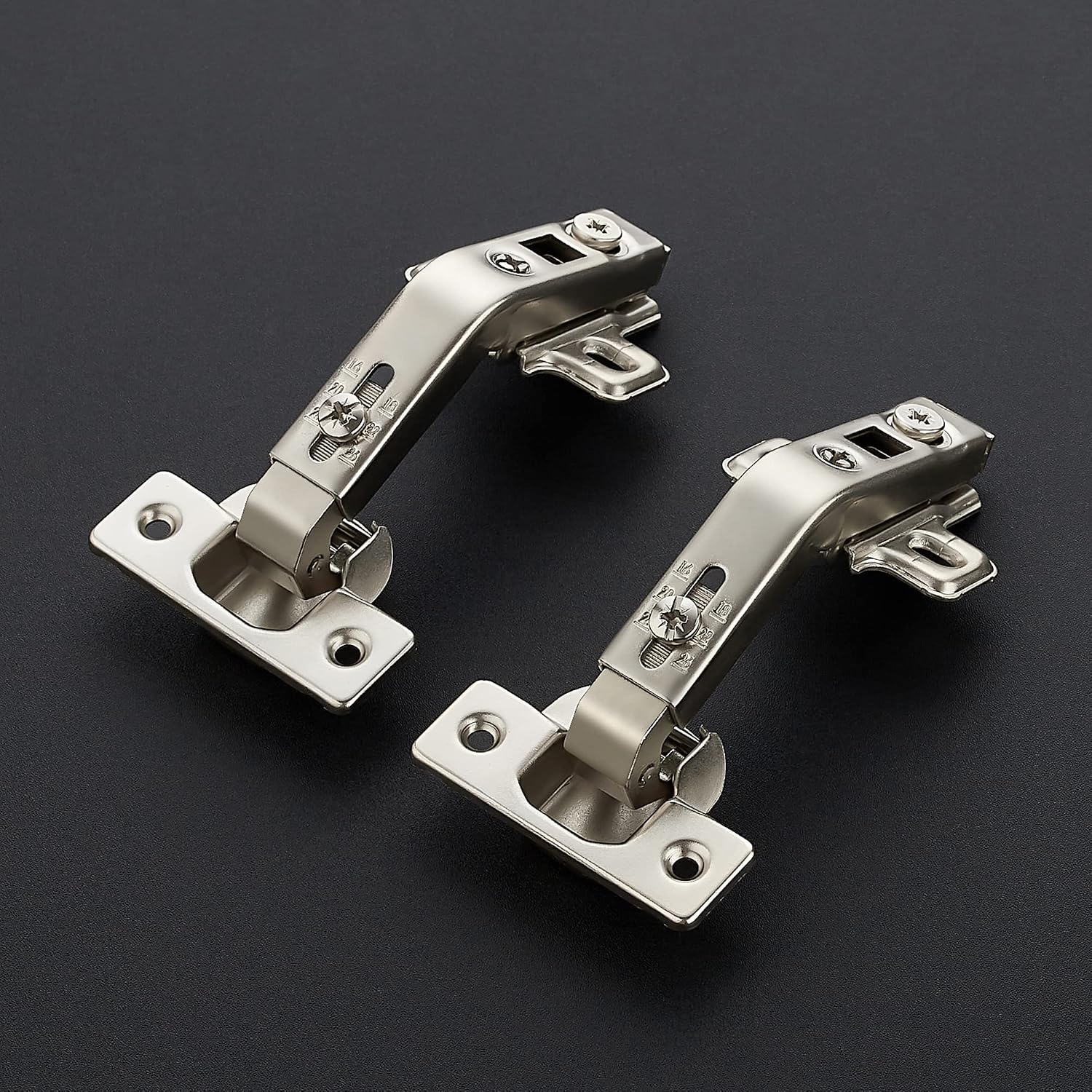Kitchen Cabinet Hinges,135  Door Hinges, 1 Pairs 2 Pack | Compatible with Lazy Susan Corner Cupboard, Full Overlay, for  Frame Door, Concealed Corner, Cabinet Hardware